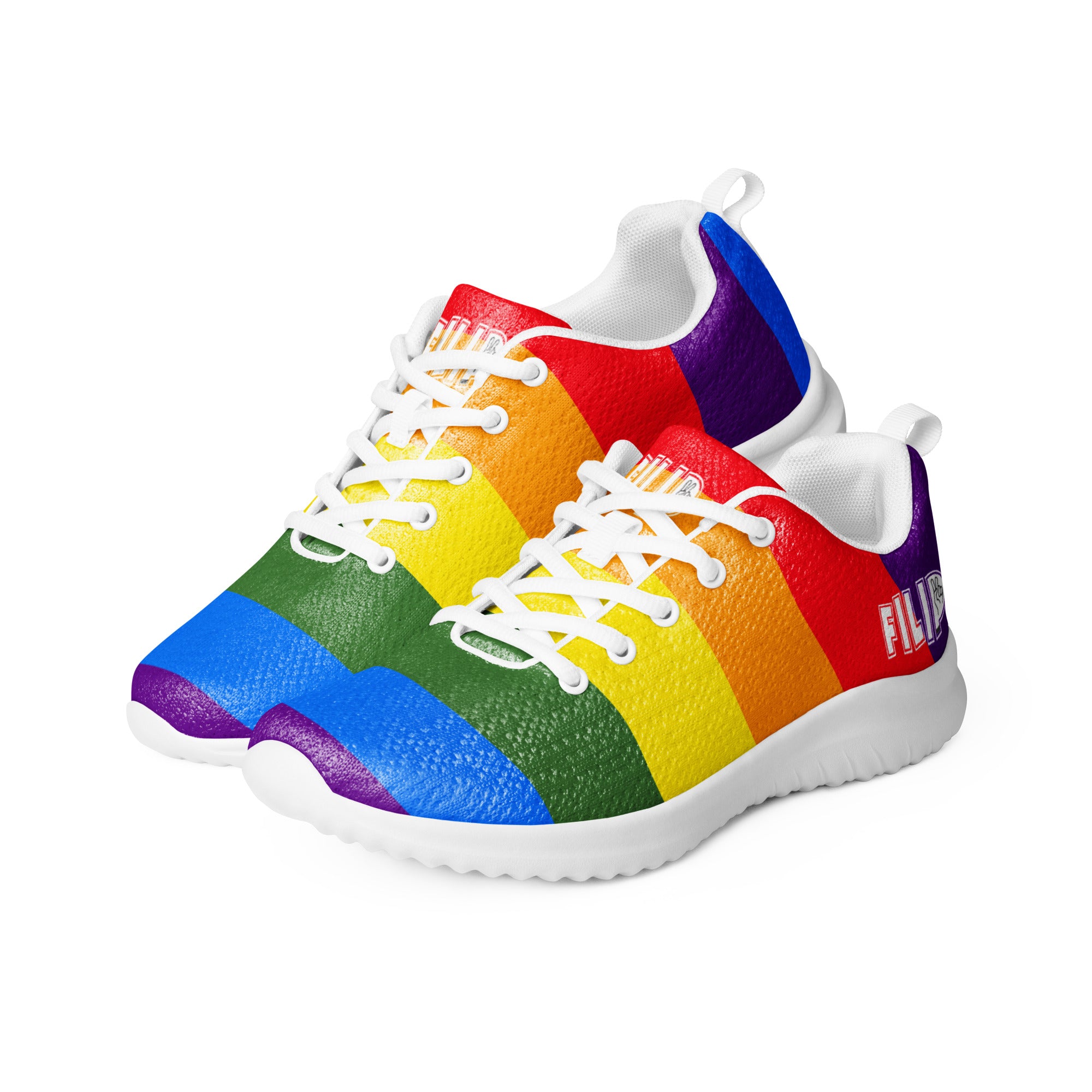 Chaussures baskets de couleur LGBT pour Hommes et Femmes de chez Filip Shoes